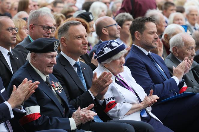 Spotkanie Andrzeja Dudy i Rafała Trzaskowskiego z powstańcami warszawskimi