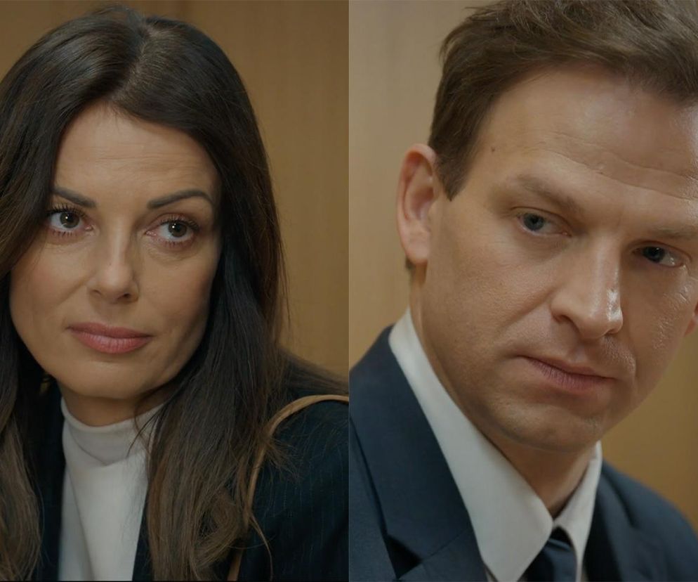 Barwy szczęścia, odcinek 3200: Łukasz (Michał Rolnicki), Kasia (Katarzyna Glinka) 