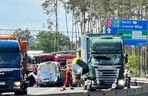 Wypadek na autostradzie A6