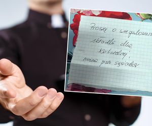 Proboszcz zbiera 160 zł na Panią Anię, albo nie będzie opłatka. Parafianie pokazują kartkę!