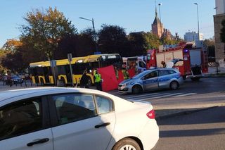 Tragiczny wypadek w centrum Gliwic. Autobus miejski potrącił pieszą