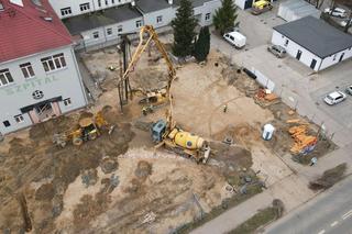 Budowa nowego skrzydła szpitala w Ostródzie