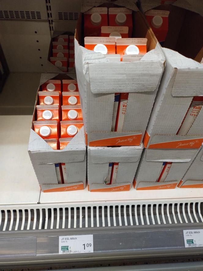 ceny produktów w marketach w Niemczech 