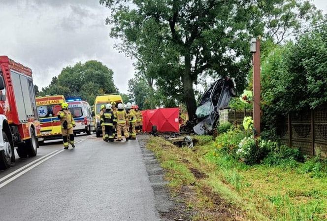 Tragiczny wypadek w Ślęzanach w gminie Lelów