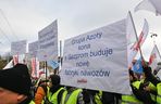 Protest związkowców w Szczecinie