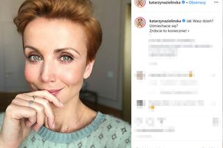 Katarzyna Zielińska promuje zdrowe życie i je fast foody. Fani zarzucają jej hipokryzję