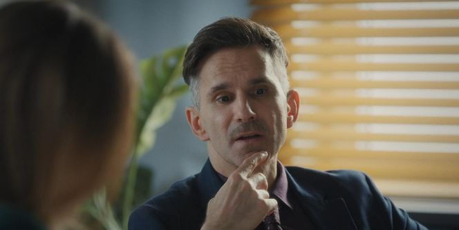 	M jak miłość odc. 1852. Kamil Gryc (Marcin Bosak), Anita (Melania Grzesiewicz)