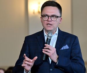 Konsternacja na wiecu Hołowni. Tłumacz aż osłupiał