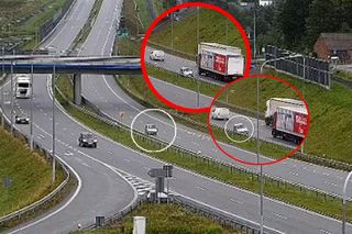 Jechał pod prąd trasą S19! Wideo mrozi krew w żyłach