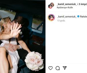 Kamil Semeniuk z żoną Kasią
