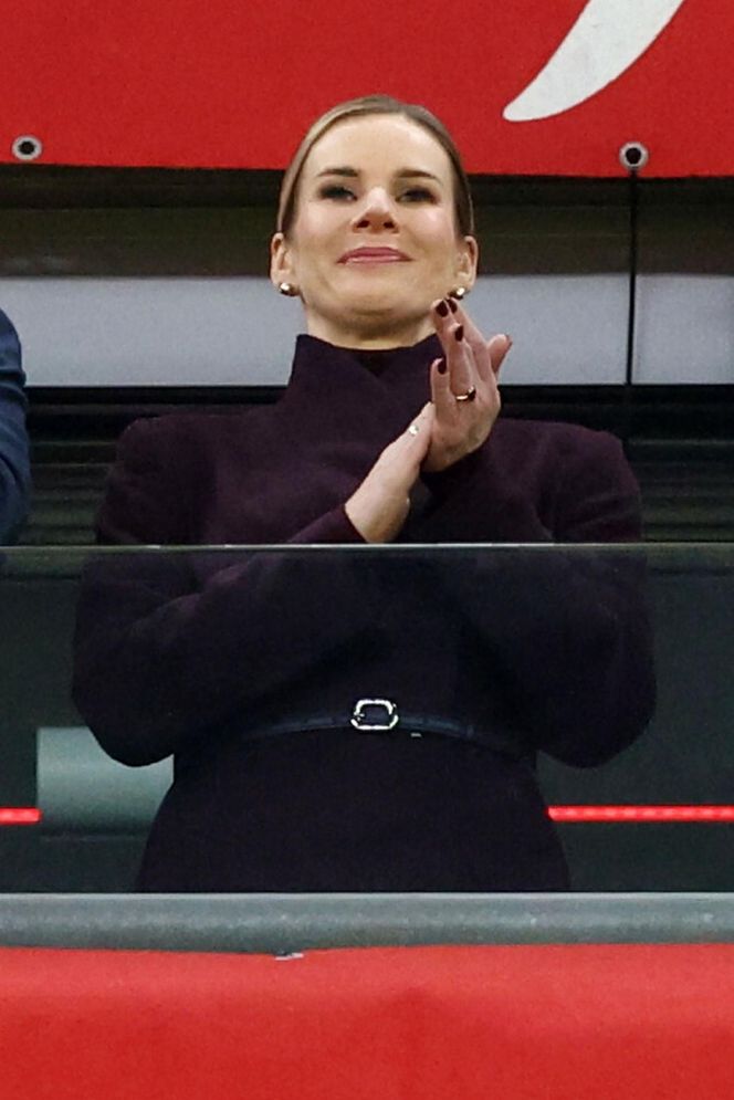 Marta Nawrocka na meczu Polska - Holandia