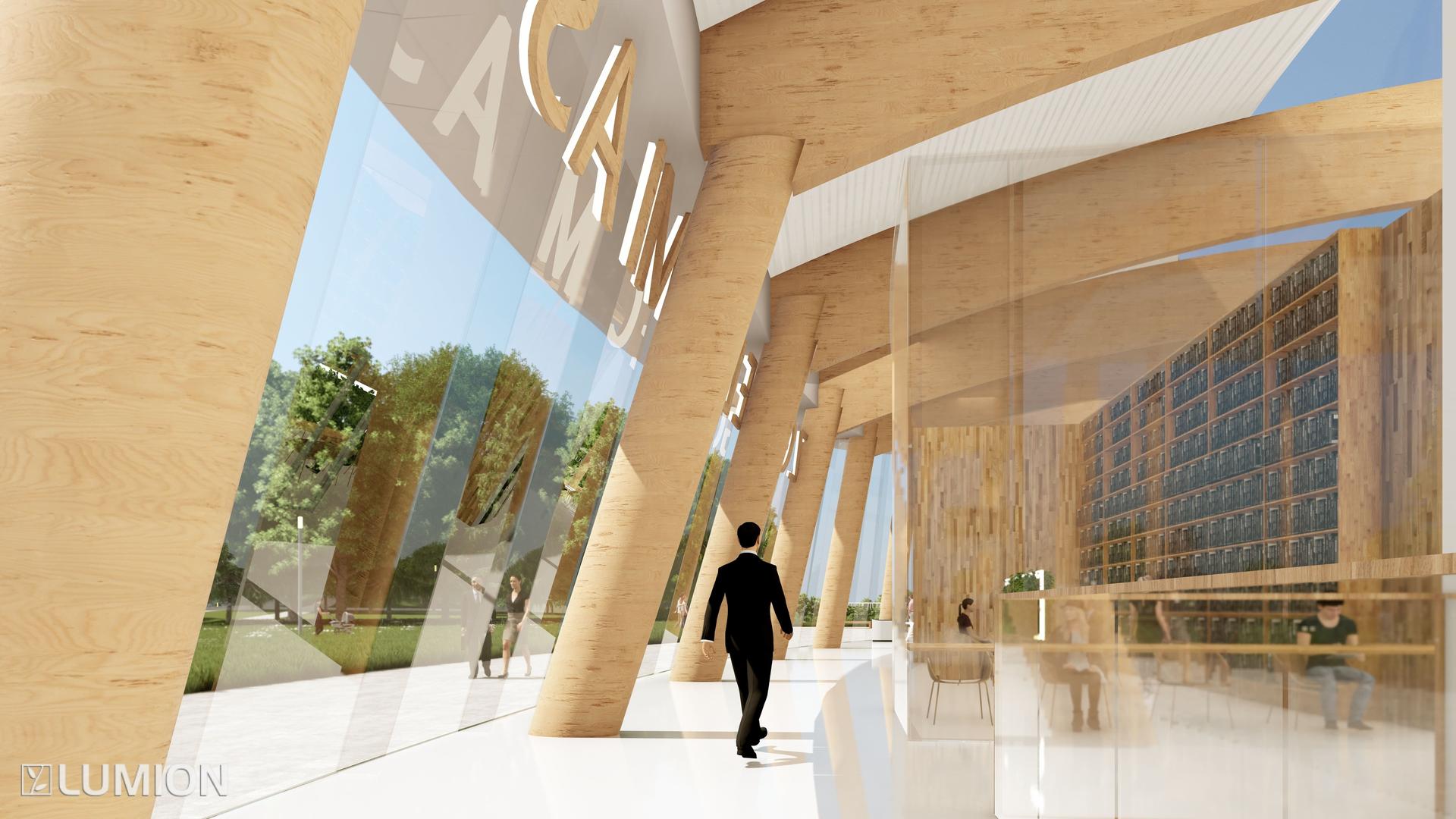 Koncepcja dworca kolejowego w Zgorzelcu. 