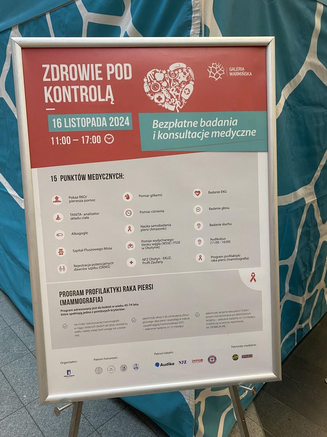 Zdrowie pod konrtolą. Jesienna edycja w Olsztynie (16 listopada 2024)