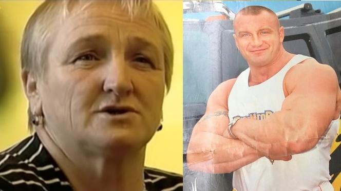 Mariusz Pudzianowski i mama, pani Maria