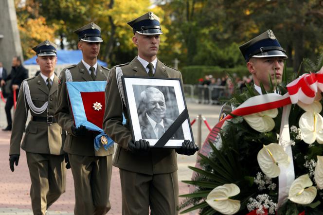 Pogrzeb marszałka seniora Kornela Morawieckiego na Powązkach Wojskowych