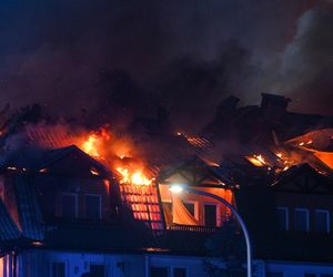 Pożar w Ząbkach.