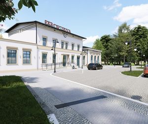 Oława - przystanek kolejowy już działa i dworzec w remoncie (wizualizacje)
