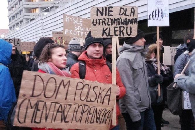 Protest studentów i studentek we Wrocławiu