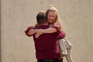 Na Wspólnej odc 4089. Renata (Marta Jankowska), Sławek (Mariusz Słupiński)