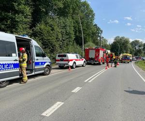 Wypadek w Piątkowej na DK 28