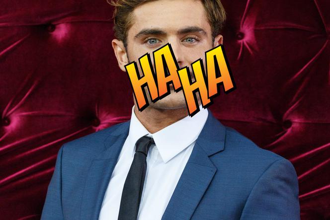 Zac Efron z wąsami na premierze filmu The Greates Showman