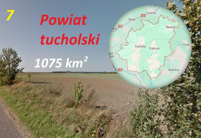 Te powiaty mają dużo większą powierzchnię niż stolica Polski 