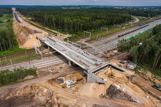 Plac budowy pierwszej części obwodnicy Zawiercia i Poręby w czerwcu 2024 r.