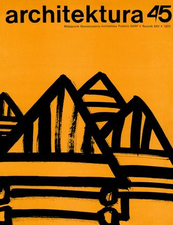 Architektura 4-5/1971, okładka
