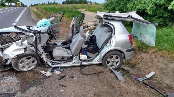 Wypadek pod Płockiem - Marychnów, gmina Staroźreby