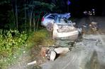 Audi rozdarte na strzępy. 21-latek zginął na miejscu
