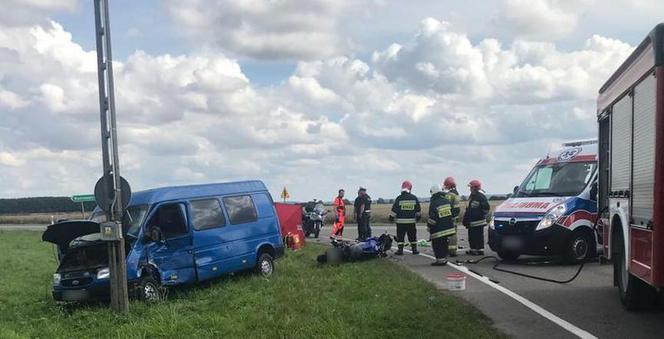 Motocyklista zginął w wypadku na DK 22