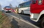 Dacia wjechała pod autobus z Milicza do Krotoszyna 