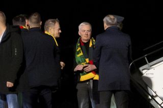 Taki humor miał Donald Tusk po meczu Litwa - Polska