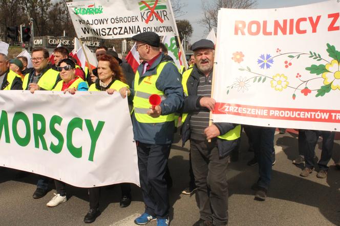 Rolnicy protestują w Gdańsku