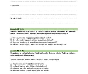 Egzamin ósmoklasisty - arkusz z języka polskiego 2024