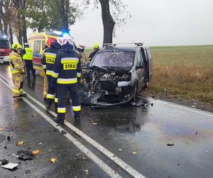 Wypadek na DK nr 63 spowodował duże utrudnienia w ruchu