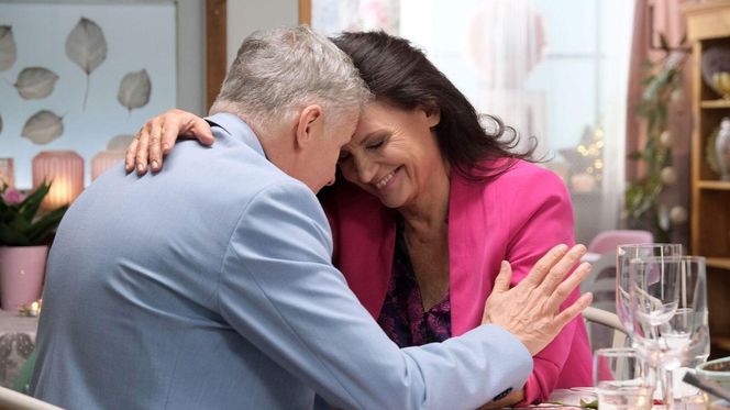 M jak miłość odc. 1850. Erwin (Andrzej Dopierała), Aleksandra (Małgorzata Pieczyńska)