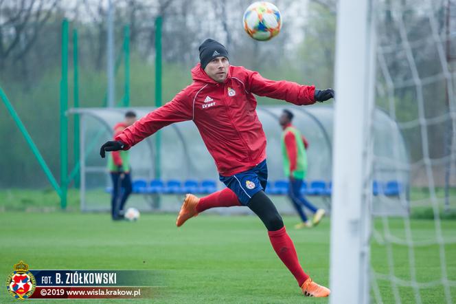 Wisła Kraków - Zagłębie Lubin - trening Wiślaków przed meczem