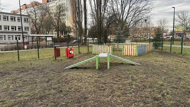 Psi park na ul. Żubardzkiej w Łodzi