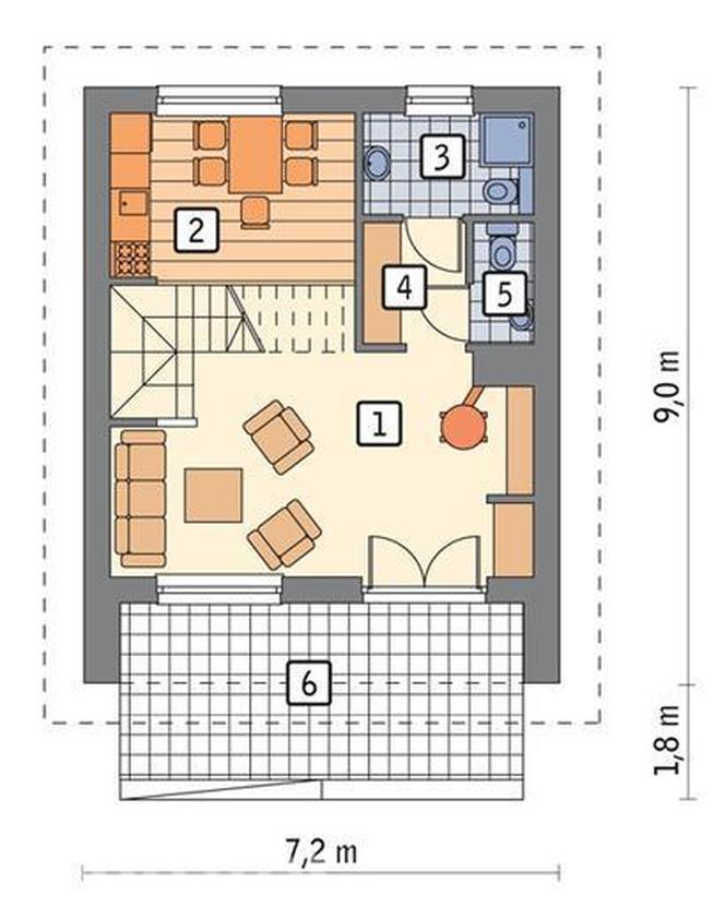 Dom do 70m2 bez pozwolenia - zdjęcia. Zobacz najlepsze projekty z kolekcji Muratora