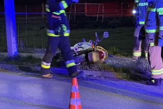 Młody motocyklista zabił się na drzewie. Wielka tragedia