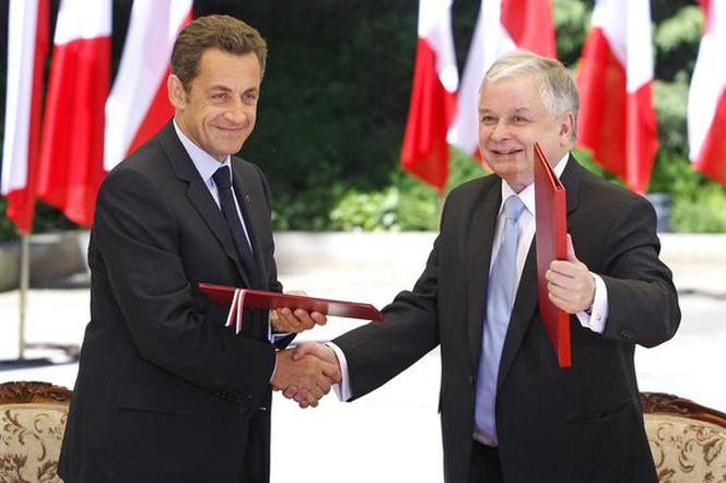 Lech Kaczyński, Nicolas Sarkozy