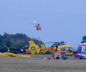 Chrcynno: Katastrofa lotnicza, samolot spadł na hangar. 5 osób nie żyje, wśród rannych dziecko