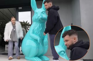 Andziaks przegięła z dekoracjami na Wielkanoc - zając na sterydach i gigantyczne jajka! Czuję zażenowanie