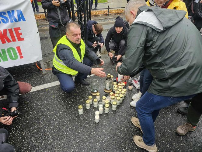 Protest plantatorów tytoniu w Warszawie (3.11.2025)