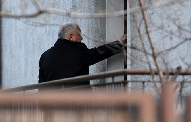 Jarosław Kaczyński w drodze do sejmu