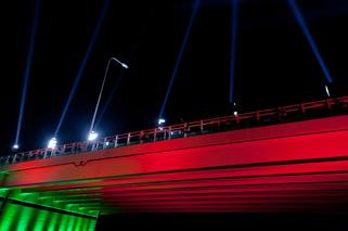 Autostrada A2 - oświetlenie obiektu podczas otwarcia