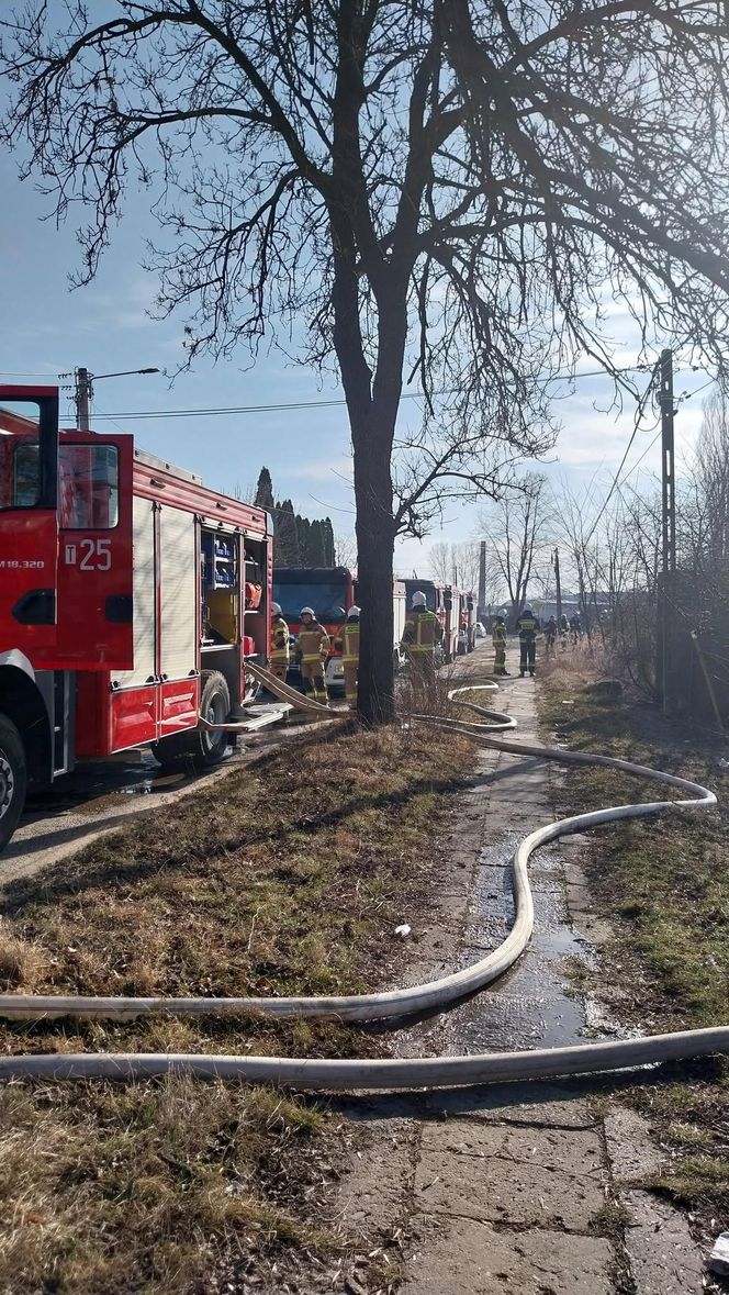 Pożar na osiedlu Bugaj w Starachowicach