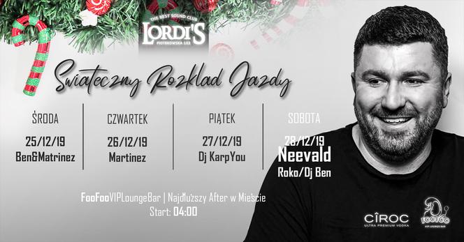 Świąteczne imprezy w klubie Lordi's: