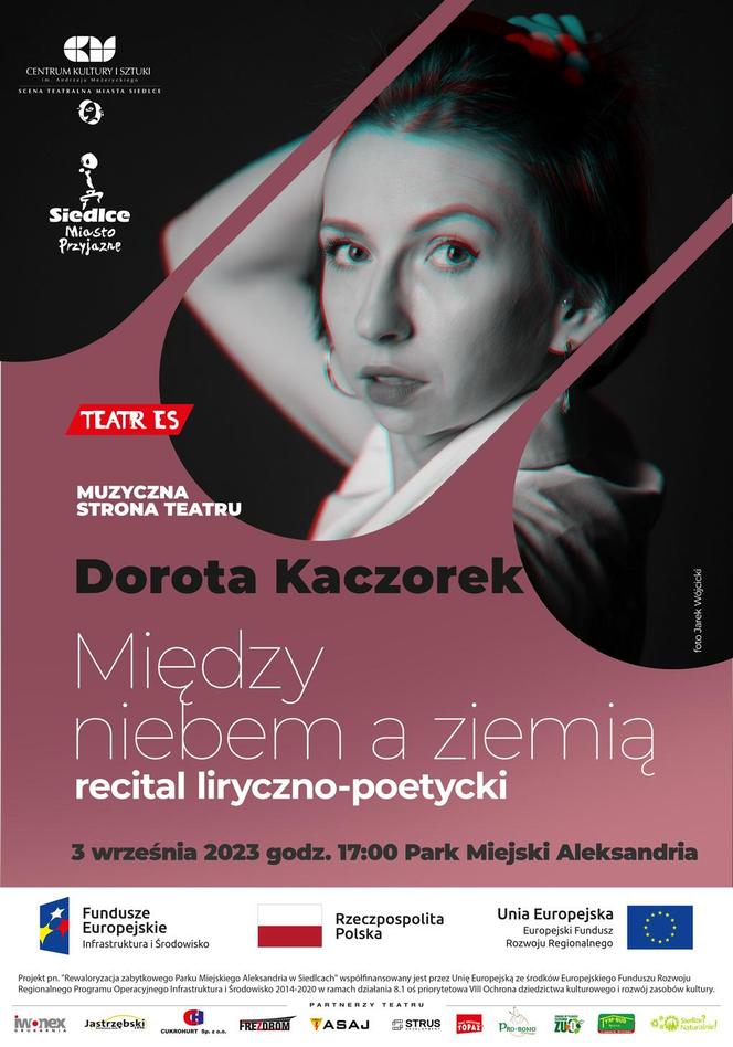 Recital liryczno-poetycki Doroty Kaczorek w siedleckim parku miejskim